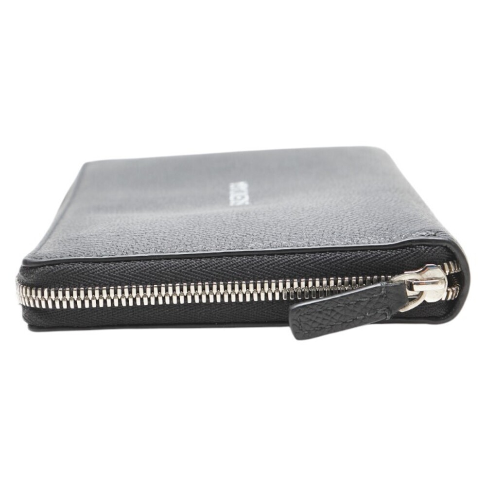 Balenciaga Leather Zipper Continental Black Wallet Round - Picture 5 of 8